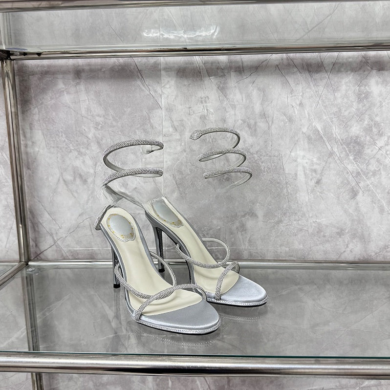 Rhinestone high heels