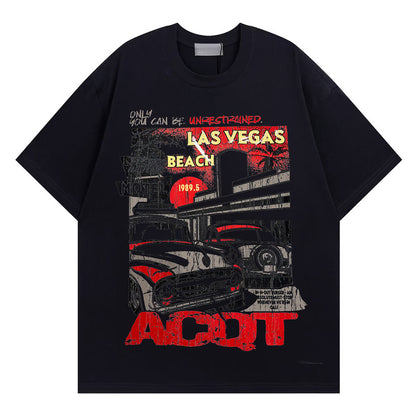 Short Sleeve T-Shirt for Men and Women Summer Loose Fit Trendy