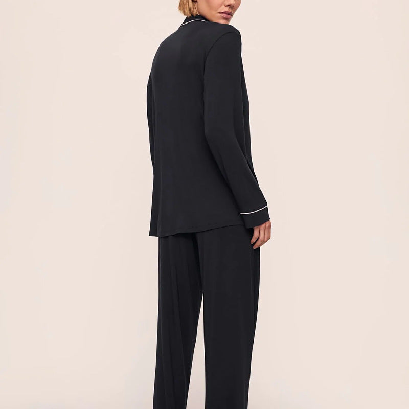 Women's Cotton Lapel Pajama Set