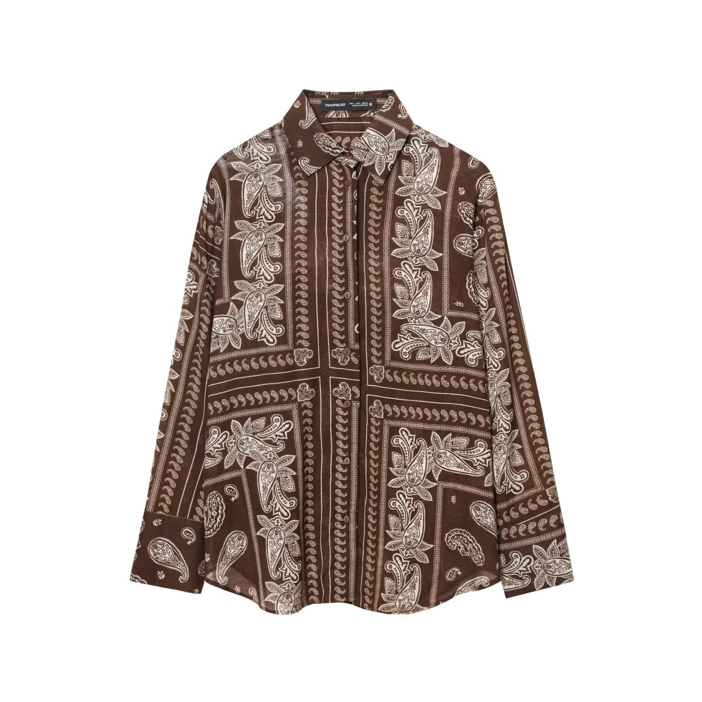 Women's Clothing Printed Vacation Casual Shirt + Long Pants Set