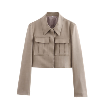 Women's Jacket + Long Straight Pants Suit