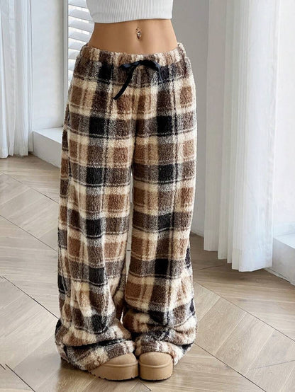 Women Wide-Leg Printed Casual Pants