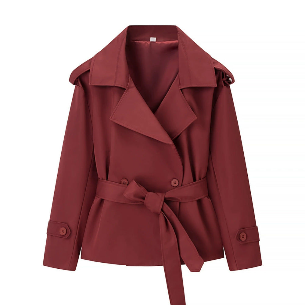 Womens Belted Short Jacket