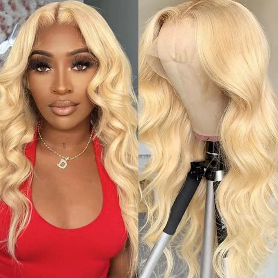 Long Curly Wavy Synthetic Full Head Cover Lace Front Wig