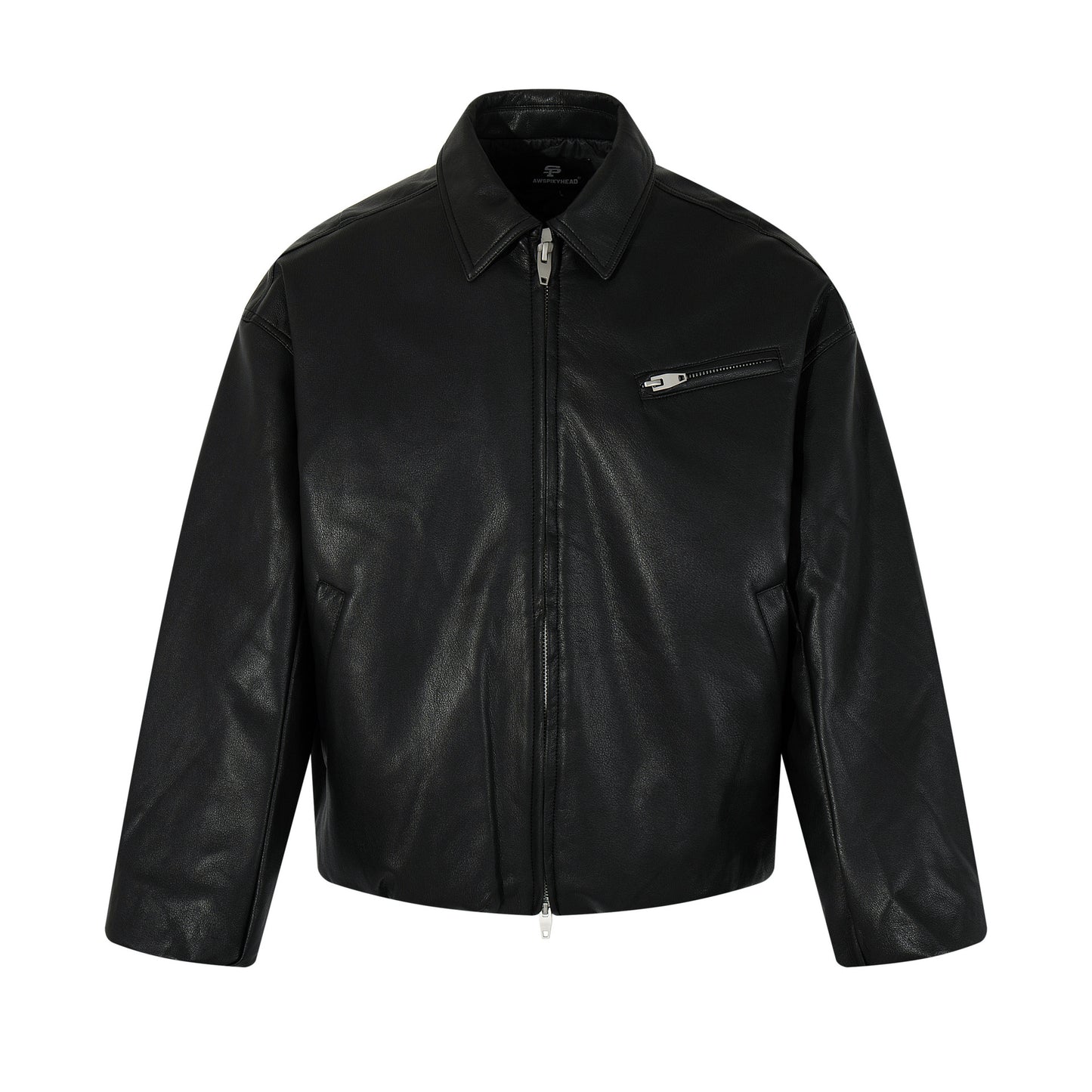 Leather jacket and cotton jacket