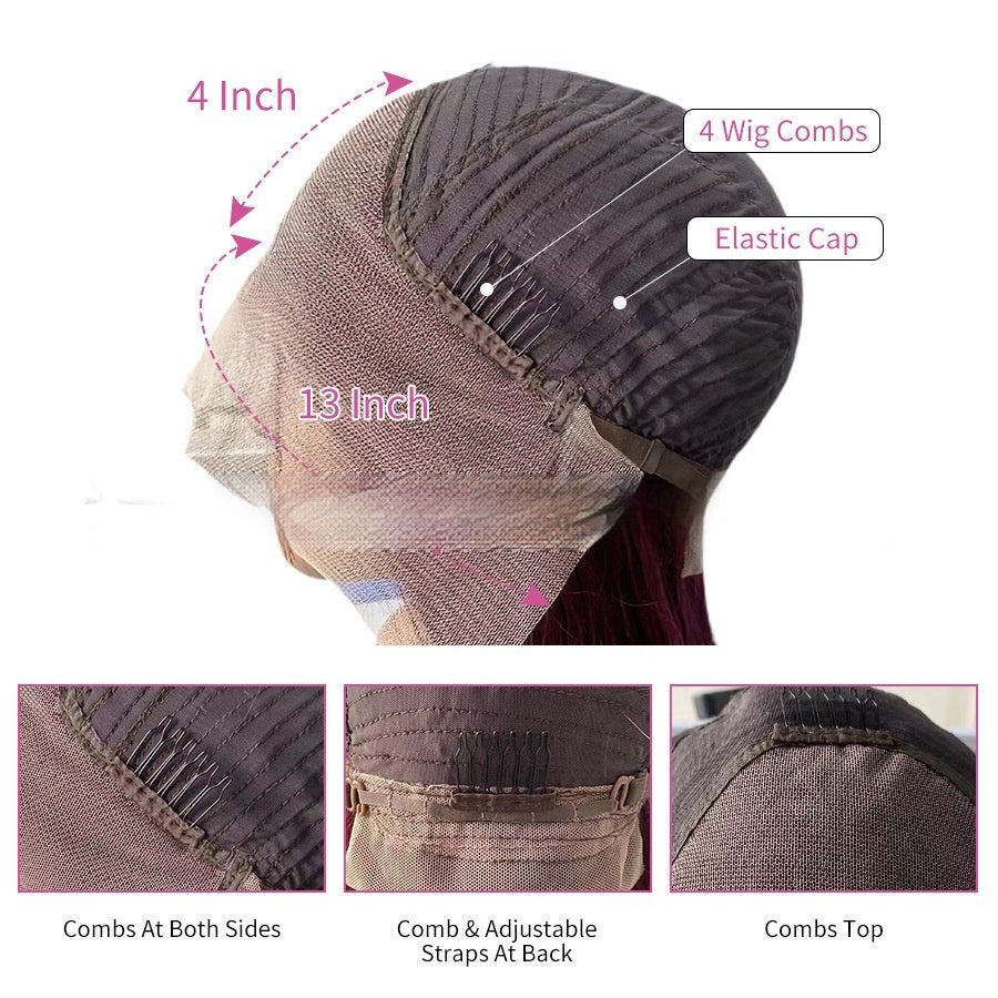 Real Human Hair Former Lace Head Cap Gradient Wig