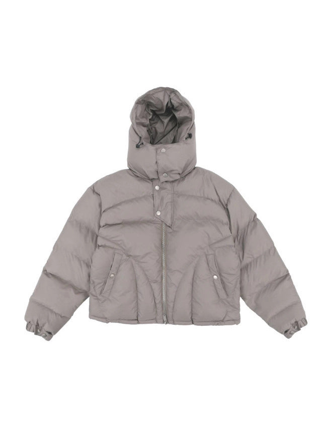 Men's Y2K Hip-Hop High-Collar Hooded Puffer Jacket
