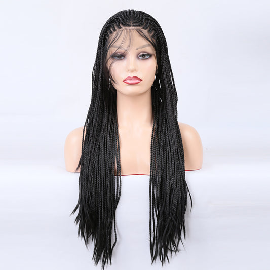 Gevlochten lace wig