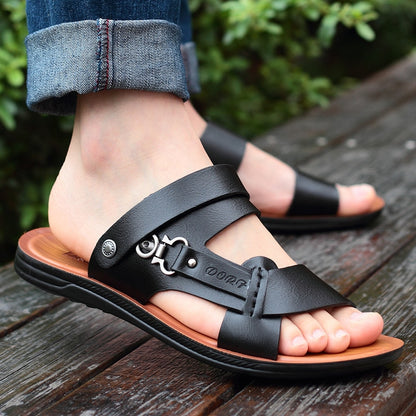 Zomer PU-leren sandalen voor heren
