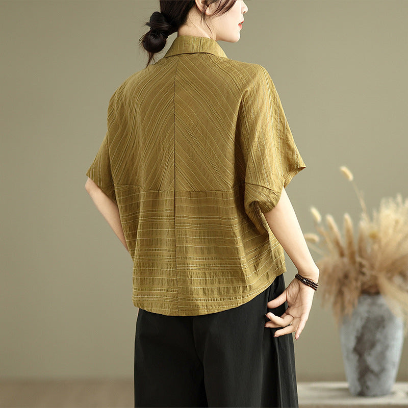 Loose Batwing Shirt Top for Women