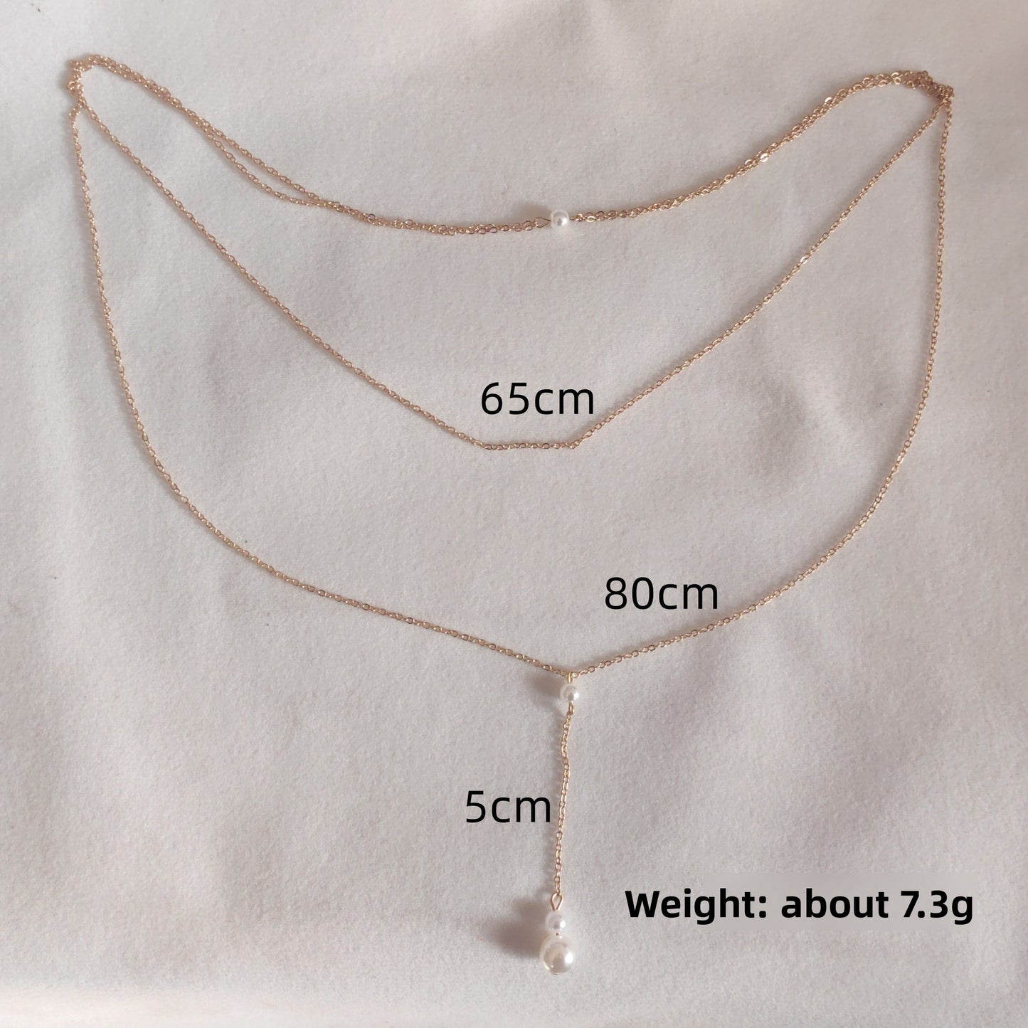 Y-Shaped Rhinestone Pendant Necklace