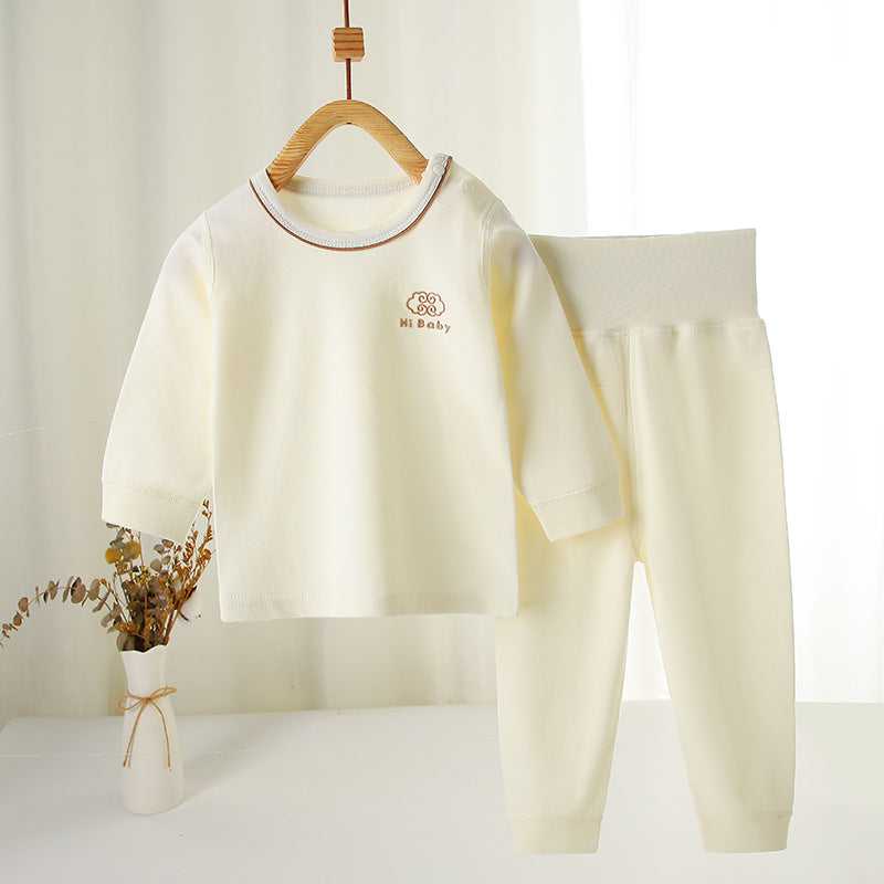 Childrens Cotton Pajama Set Long Sleeve Two-Piece