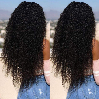 Kinky Curly Human Hair Lace Front Wig