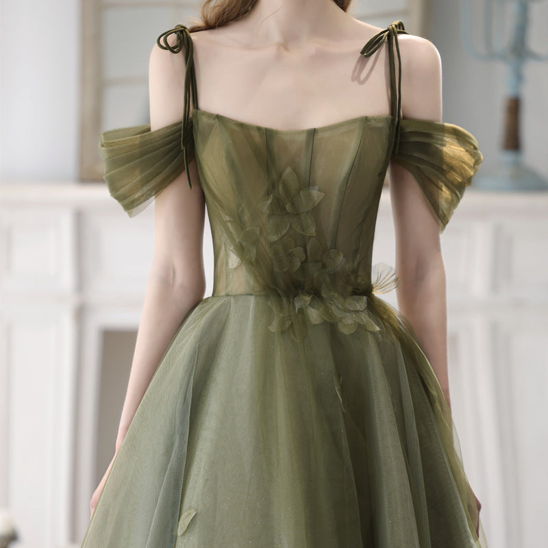 Elegant Strapless Long Evening Dress