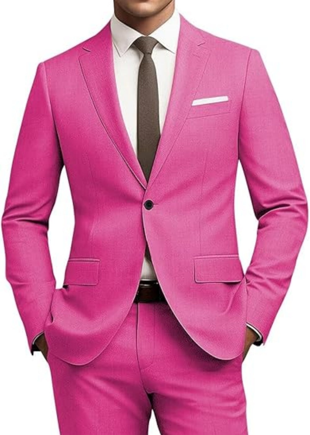 Veelzijdige effen zakelijke 3-delig kostuum