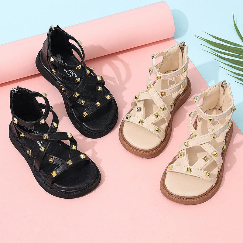 Girls Roman Sandals Open Toe Fashion