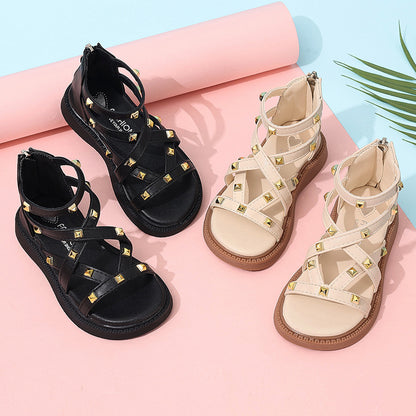 Girls Roman Sandals Open Toe Fashion