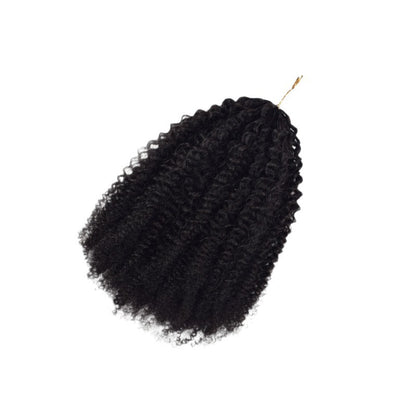Real Human Hair Crochet Wigs Burmese Curly Crochet Human Hair Extensions