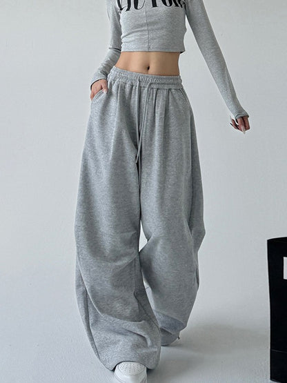 Womens High Waisted Straight Leg Sweatpants