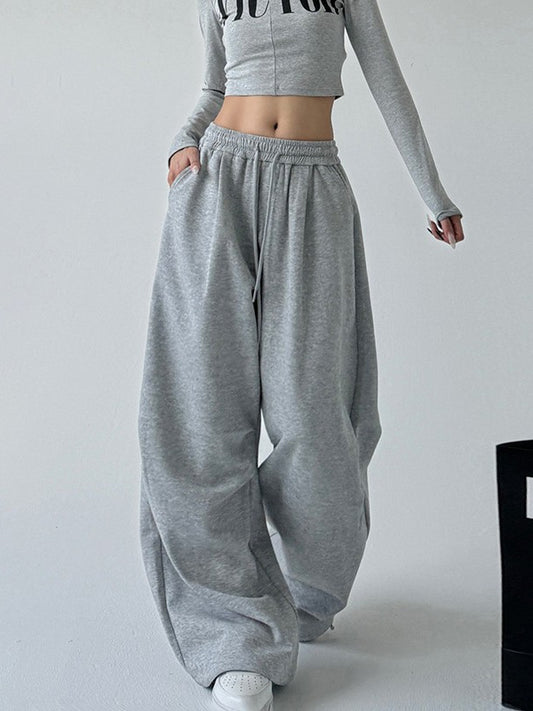 Womens High Waisted Straight Leg Sweatpants