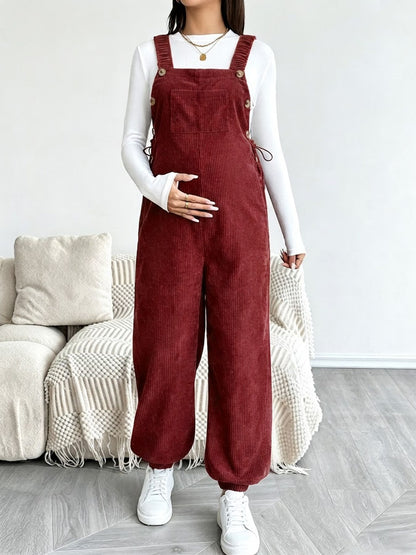Woolen gauze maternity belt pants