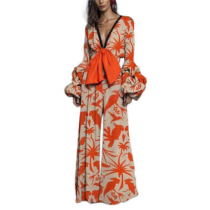 Women's New Jumpsuit Fashion Sexy Print Dress