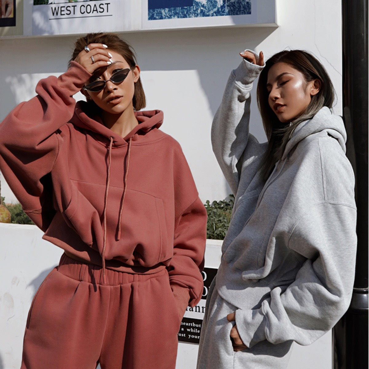 Women's Casual Sweatshirt Jacket and Pants Set