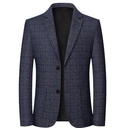 Plaid suit jacket
