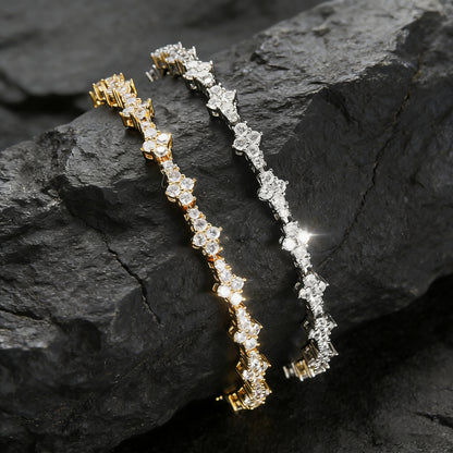Hip Hop Cross Zircon Bracelet