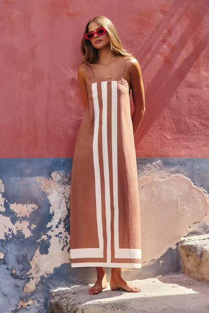 Casual en comfortabele jurk in vakantiestijl verschillende opties