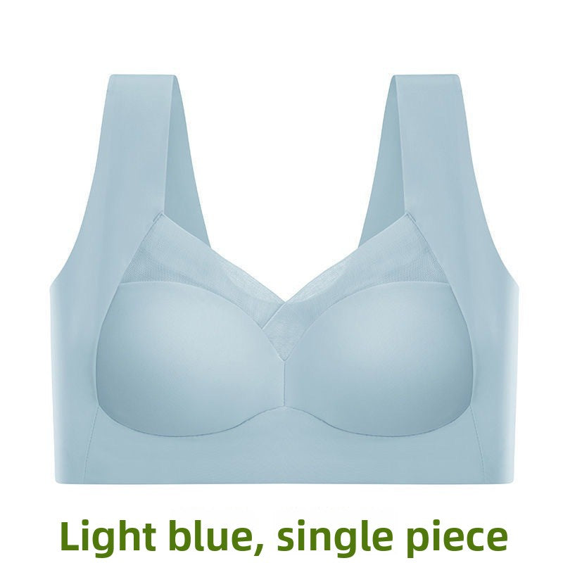 Wireless Seamless Push-Up Bra Ice Silk Lingerie