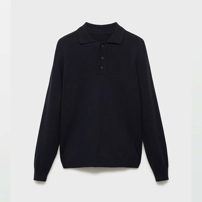Lange mouwen poloshirt met knoopjes