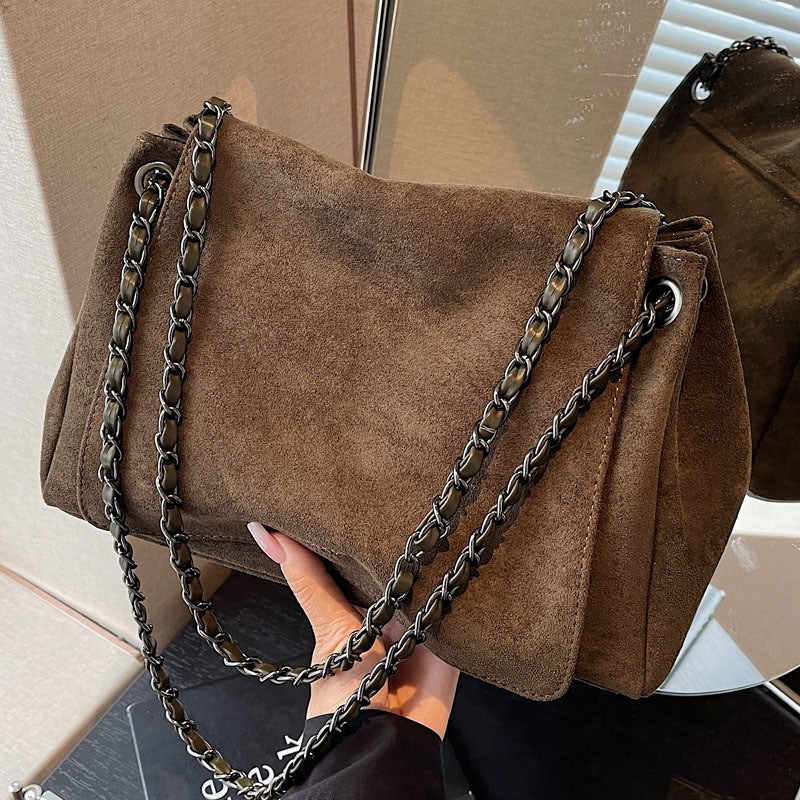 Suede Crossbody Bag for Women