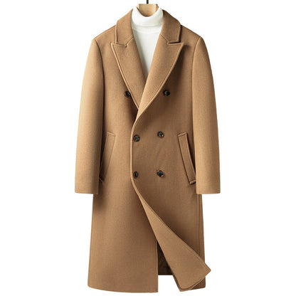 Men's double-breasted wool coat - thick and long? jacket