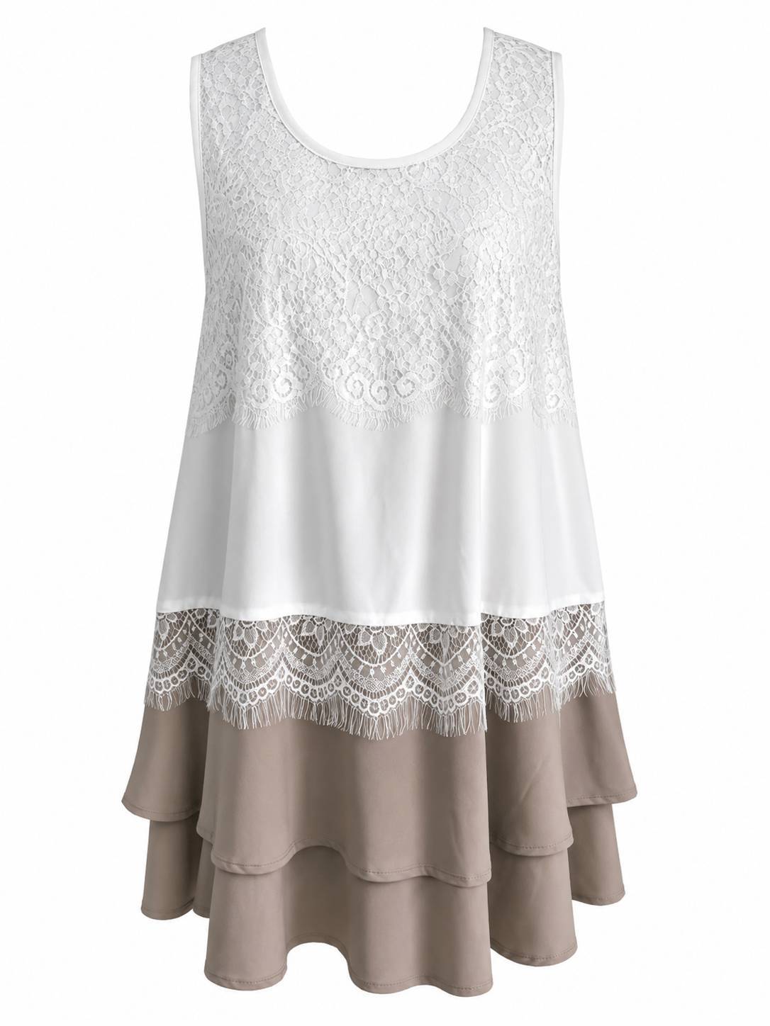 Sleeveless Bohemian Tiered Cake Dress for Women