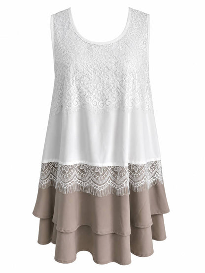 Sleeveless Bohemian Tiered Cake Dress for Women