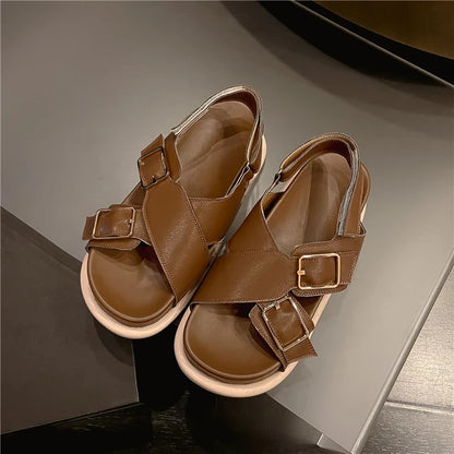 Sandalen van echt leer voor dames