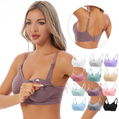Seamless maternity and nursing bras