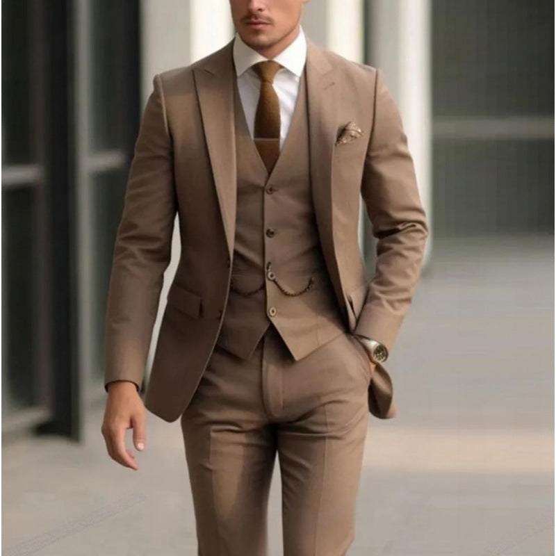 Mens Three Piece Suit Set