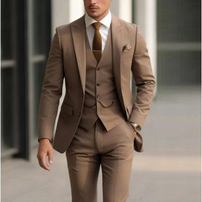 Mens Three Piece Suit Set