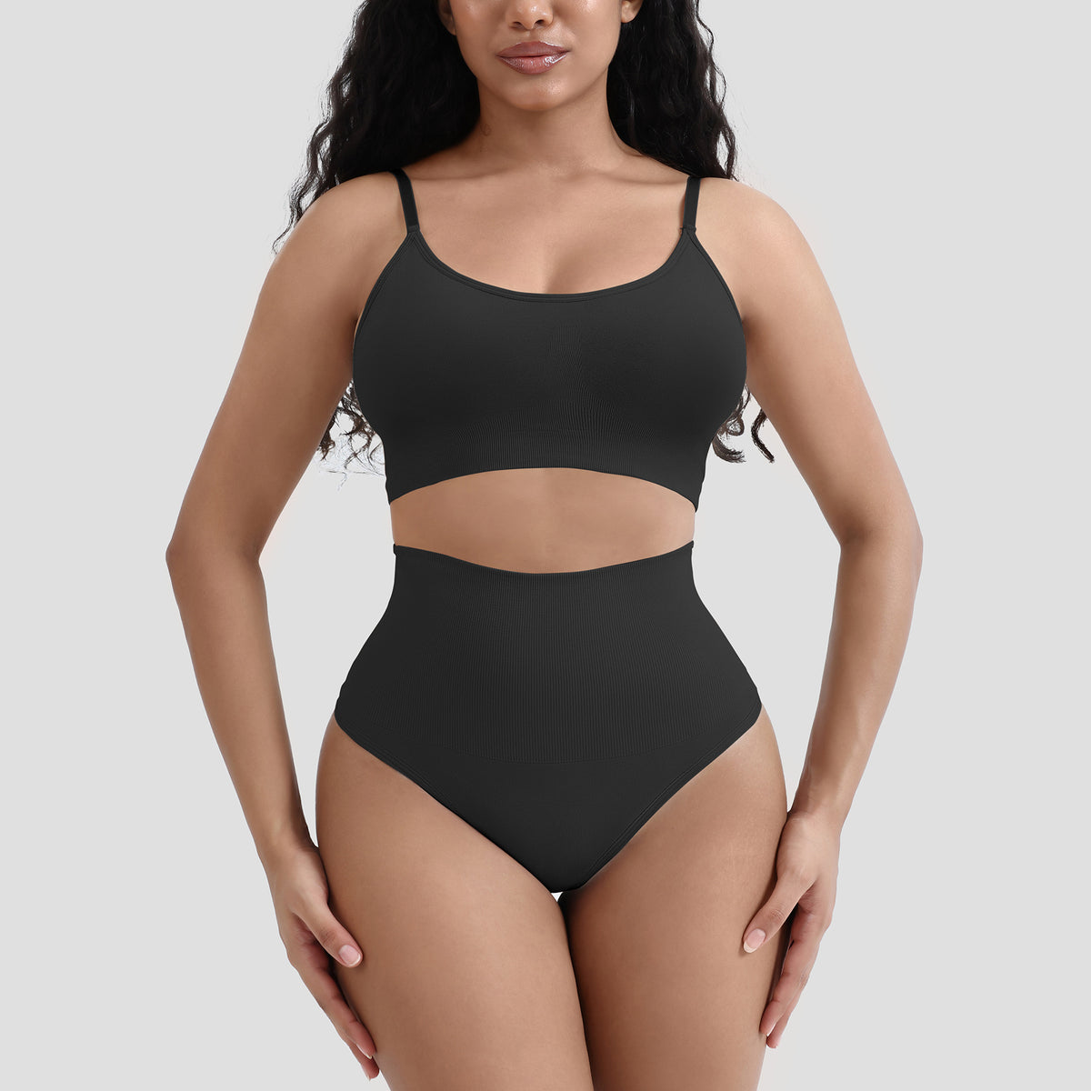 Wireless U-Back Lingerie Set with Tummy Control