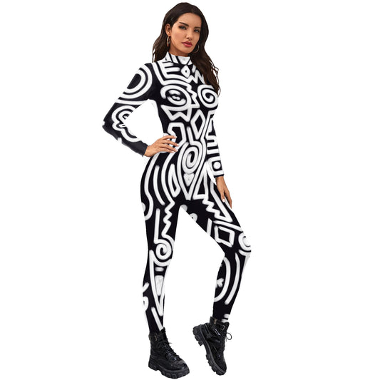 Bodysuit met geometrische print voor feestjes