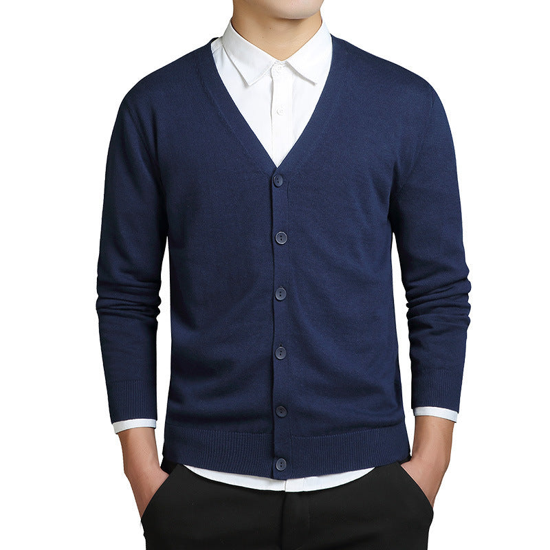 Heren gebreide cardigan