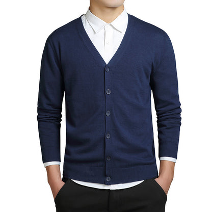Heren gebreide cardigan