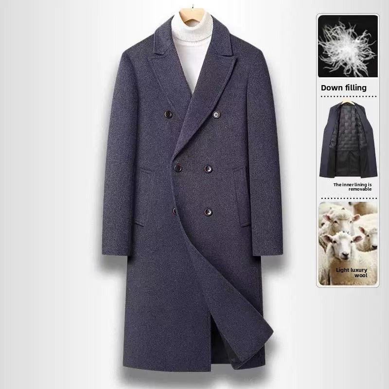 Double Breasted Wool Overcoat
