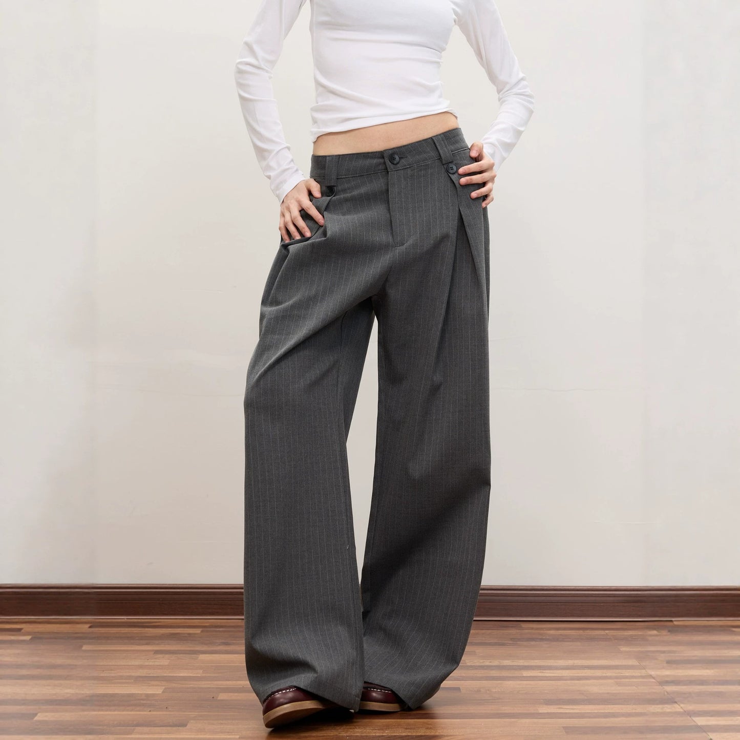 Casual Trousers Unisex Trendy Loose Versatile Wide Leg Pants