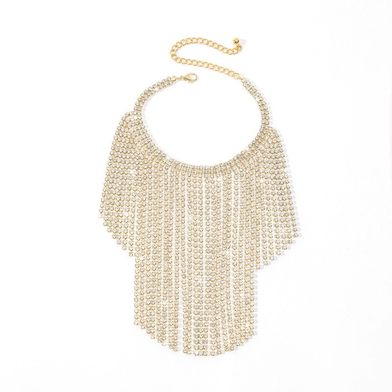 Hot selling rhinestone tassel ankle chains in Europe and America, light luxury full of diamonds, sexy and exaggerated high heels, accessories, shoe chains, and foot accessories