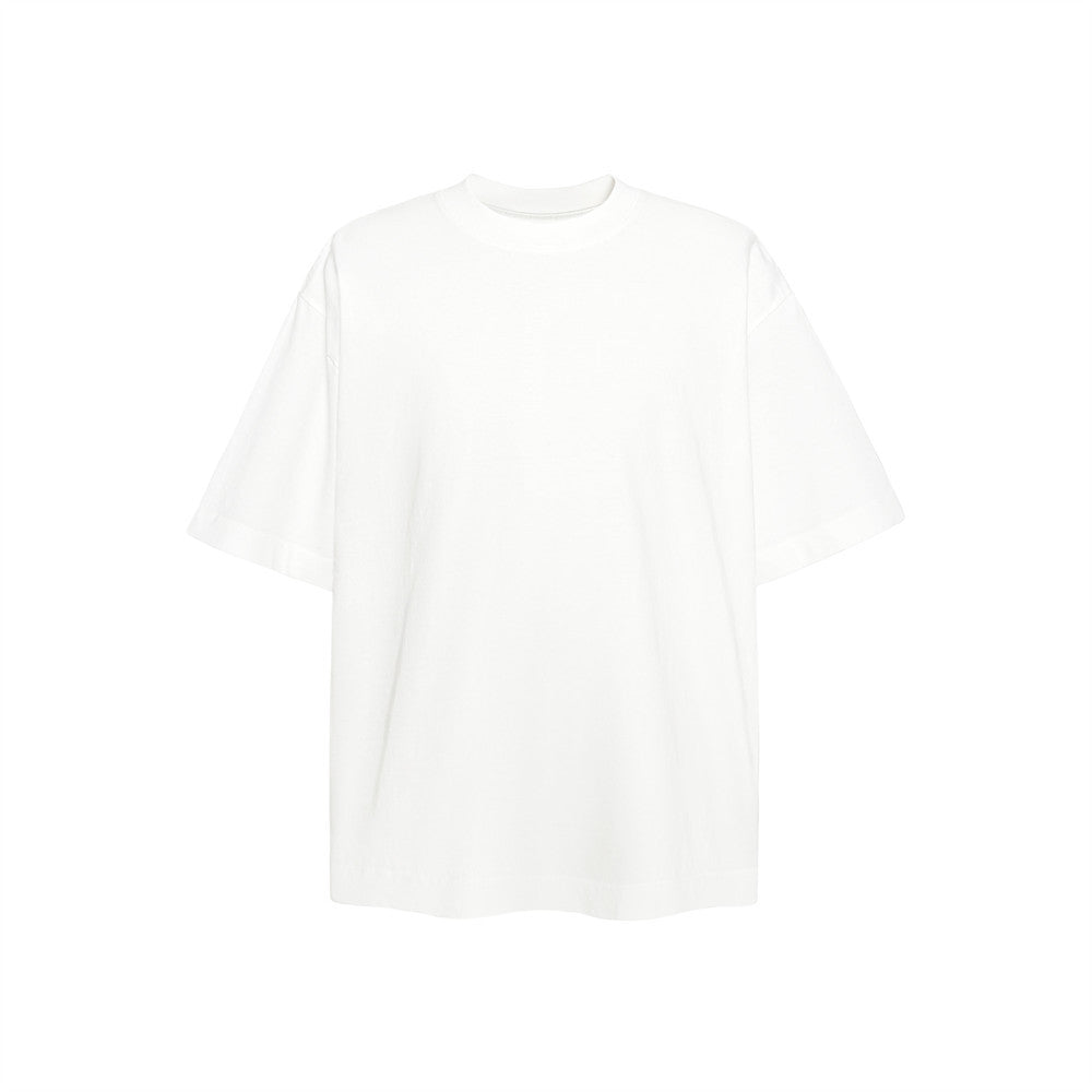 Simple solid color t-shirt short sleeved