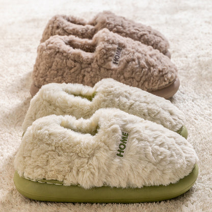 Winter Plush Indoor Outdoor Cotton Slippers