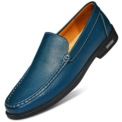 Mens Casual Leather Slip-On Shoes